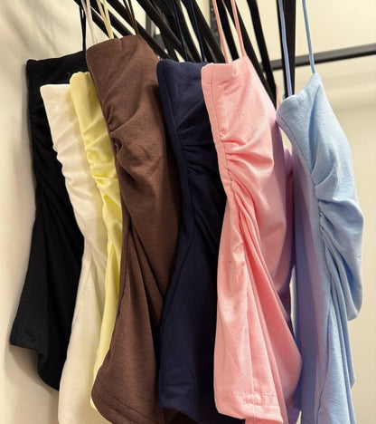 Ruched Paded Cami Top