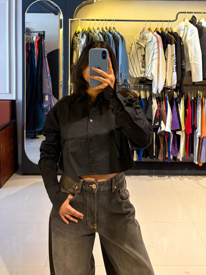 HM Cropped Black Shirt