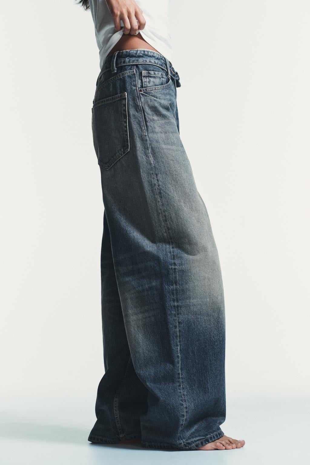 Z@ra TRF Folded Waist Denim