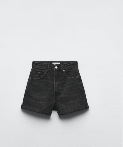Z@ra carbon high waisted shorts