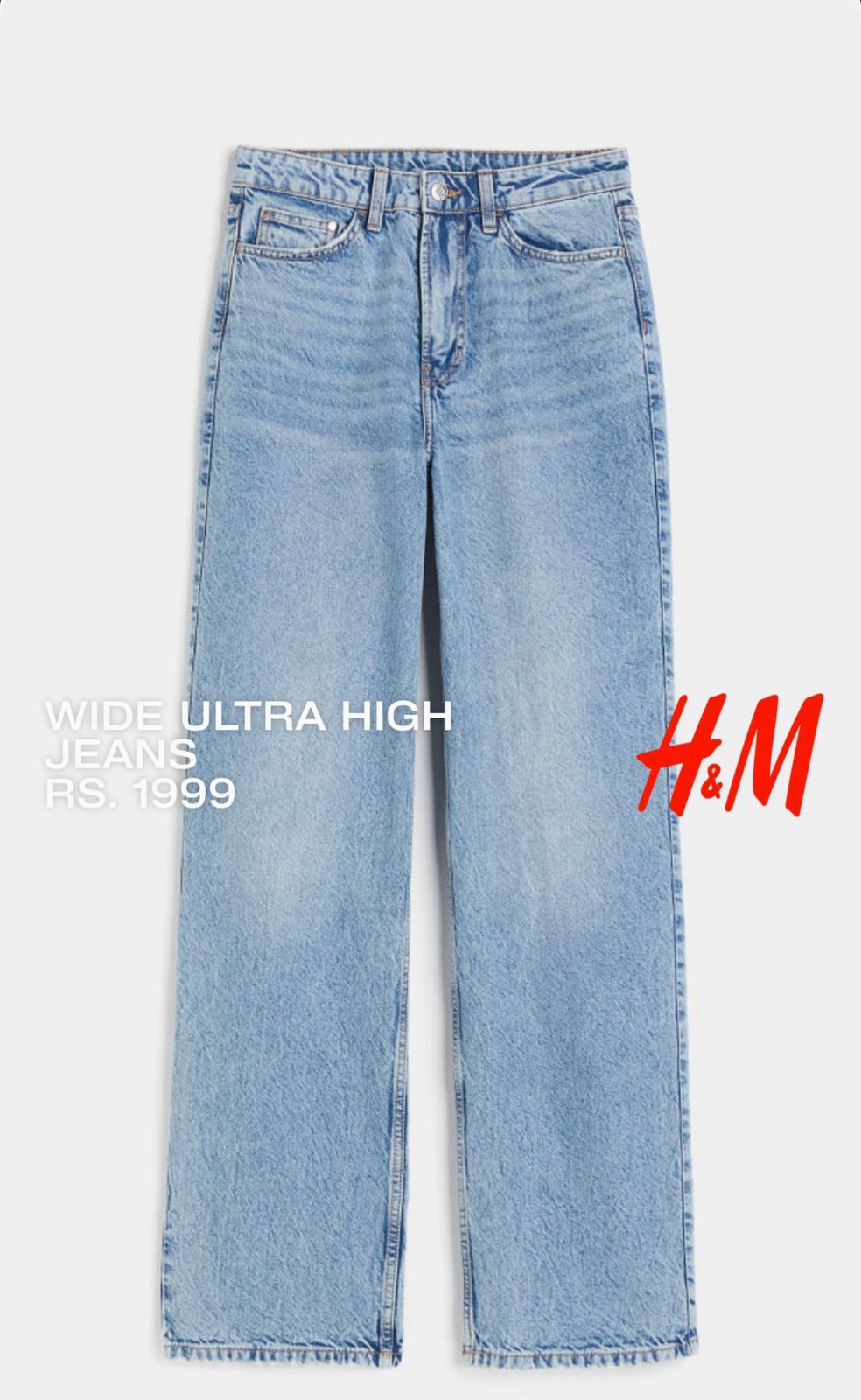 HM Wide High Rise Denim