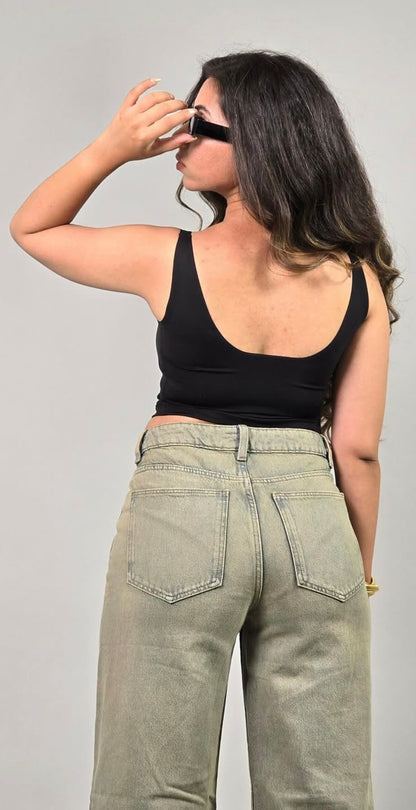 Baggy Wide Leg Denim