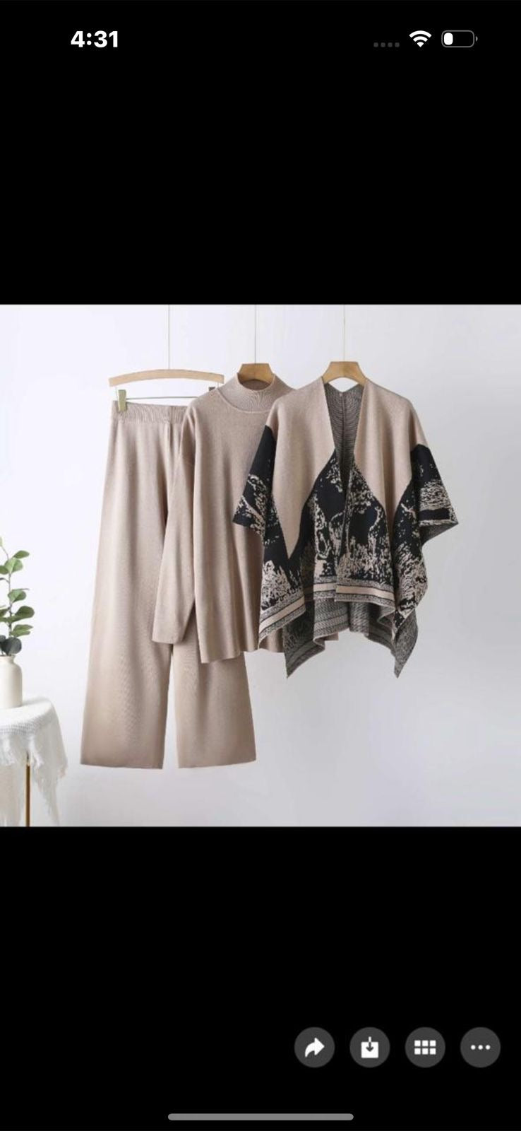 Three pc premium shrug coord set