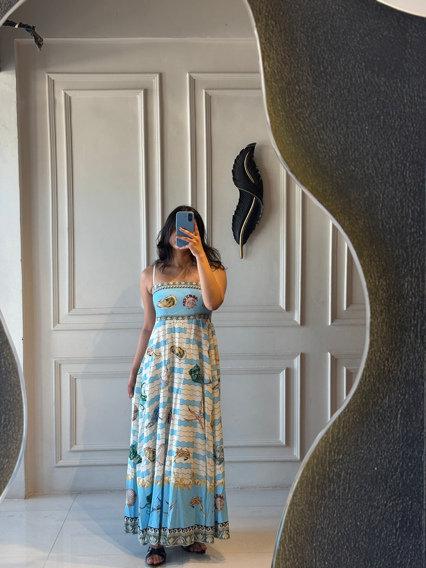 Shell Printed Maxi Dress
