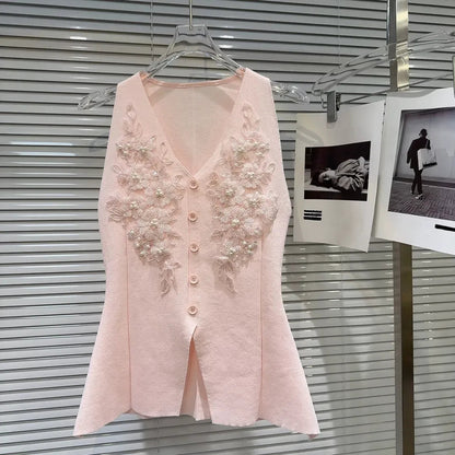 Embroidery premium vest top