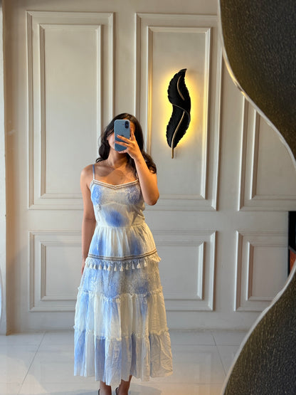 Blue&White Ombré Dress