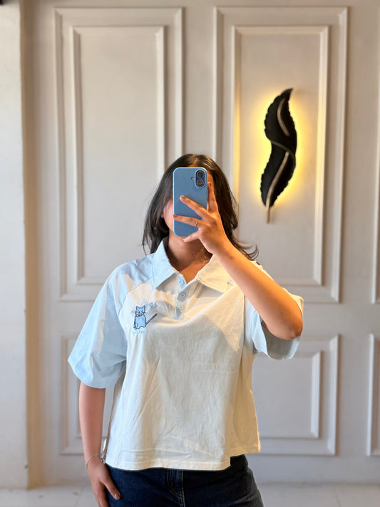 Cute Graphic Polo