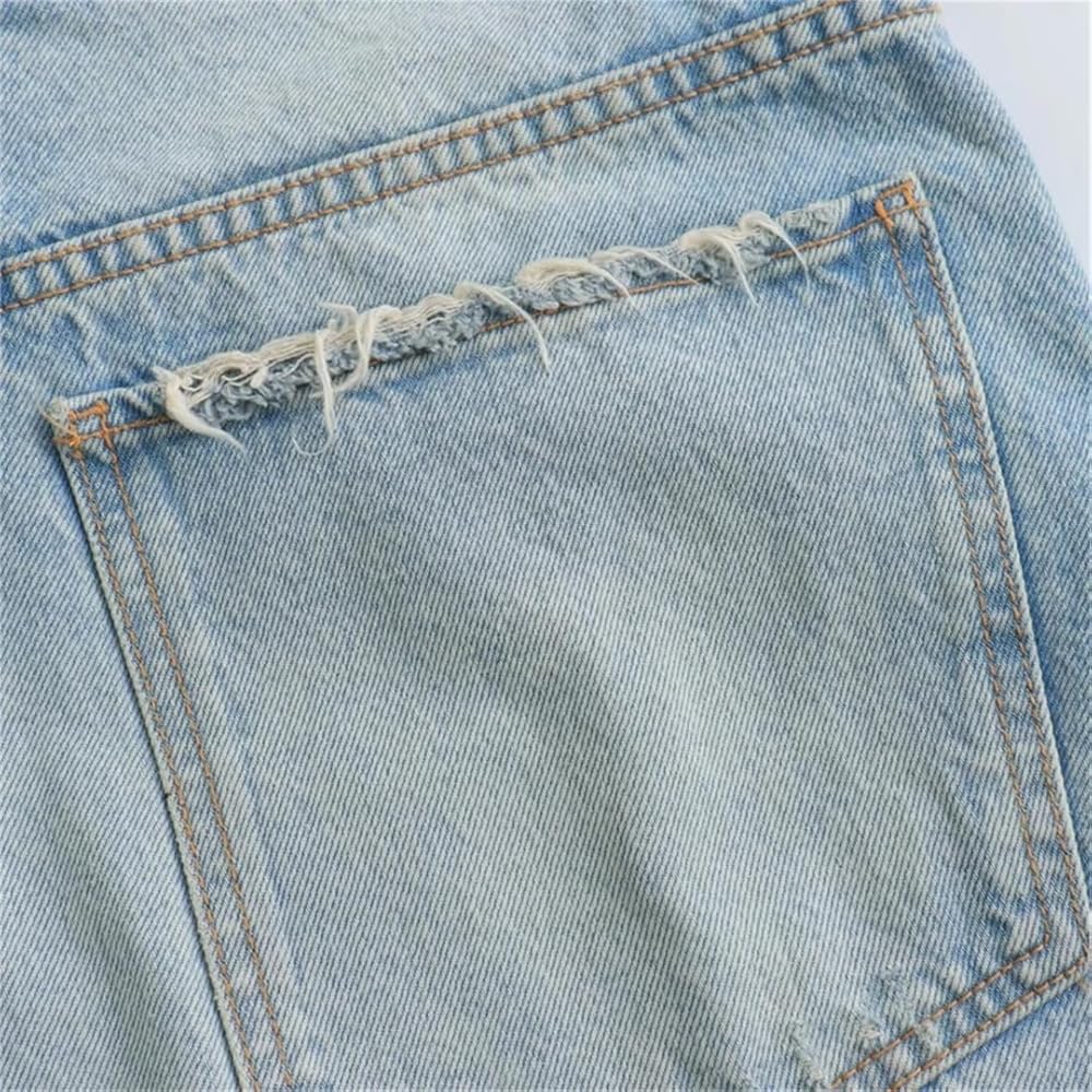 Z@ra light ripped shorts