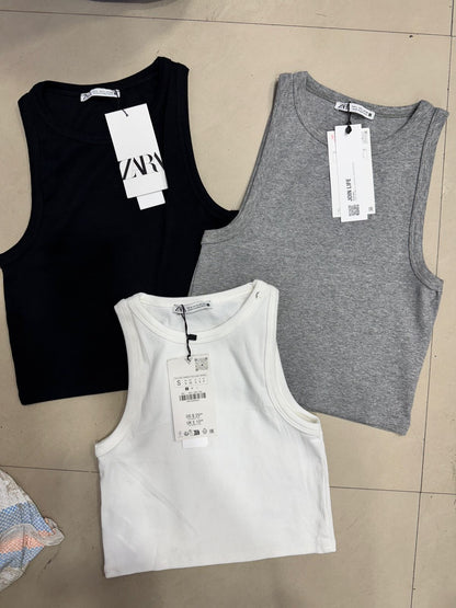 Z@ra Grey Tank Top