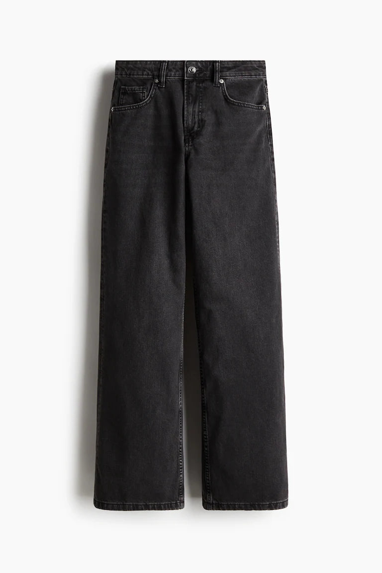 HM charcoal loose straight fit
