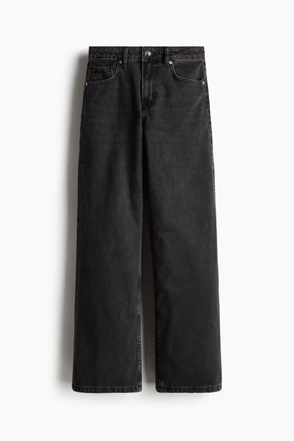 HM charcoal loose straight fit