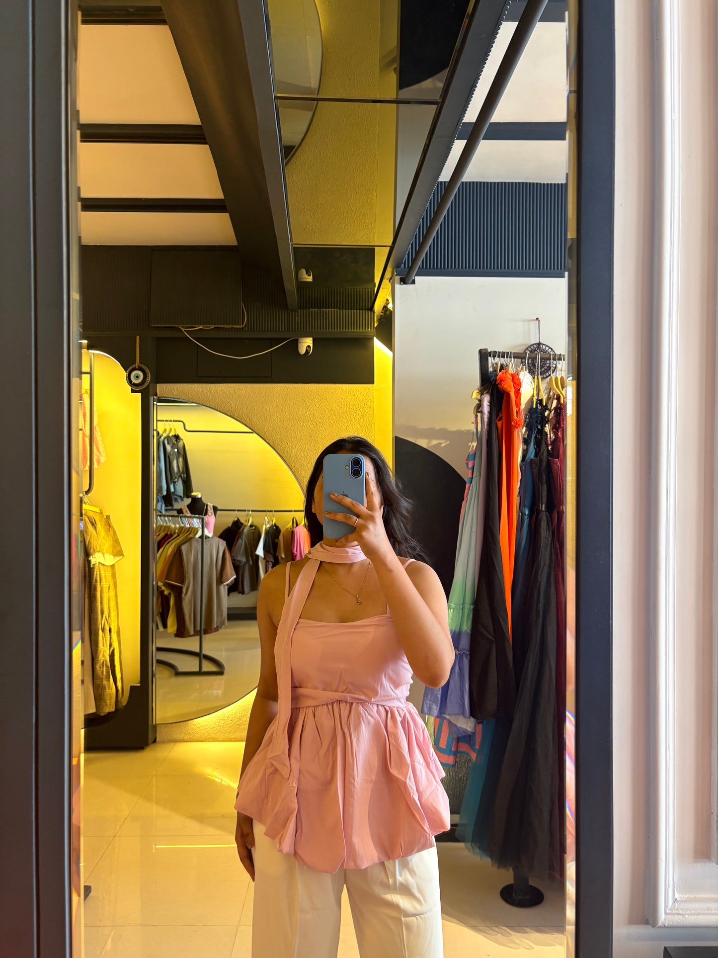 Tie-Neck Paded Cami Top