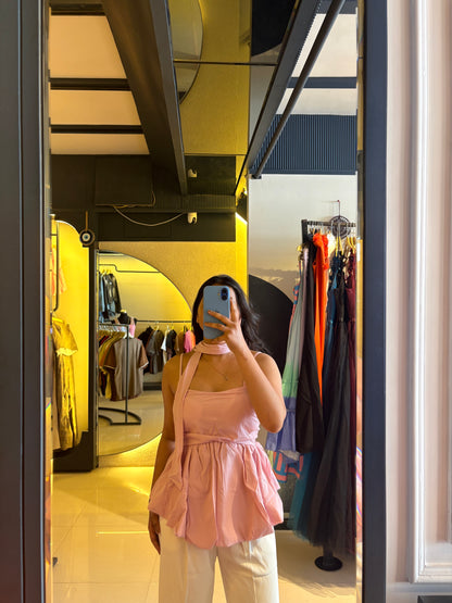 Tie-Neck Paded Cami Top