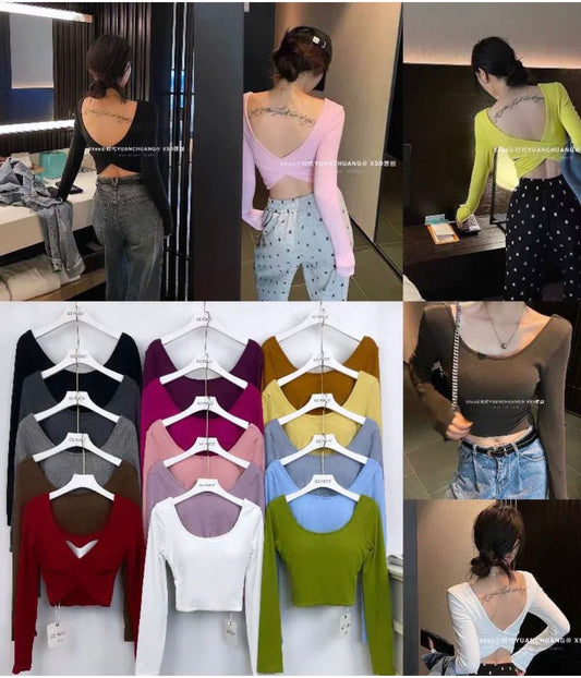 Paded Criss Cross Back Top