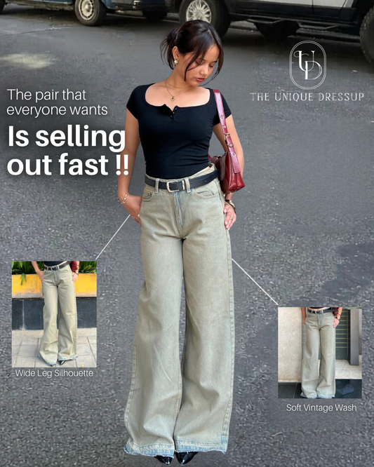 Vintage Baggy Wide Leg Denim