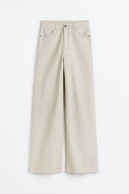 HM beige wide leg