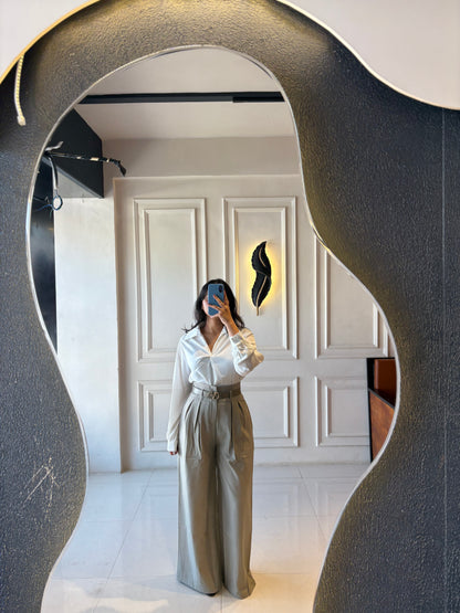 Wide Leg Korean Trouser