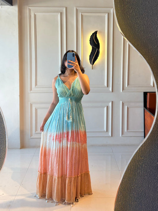 Sunset Ombré Maxi Dress