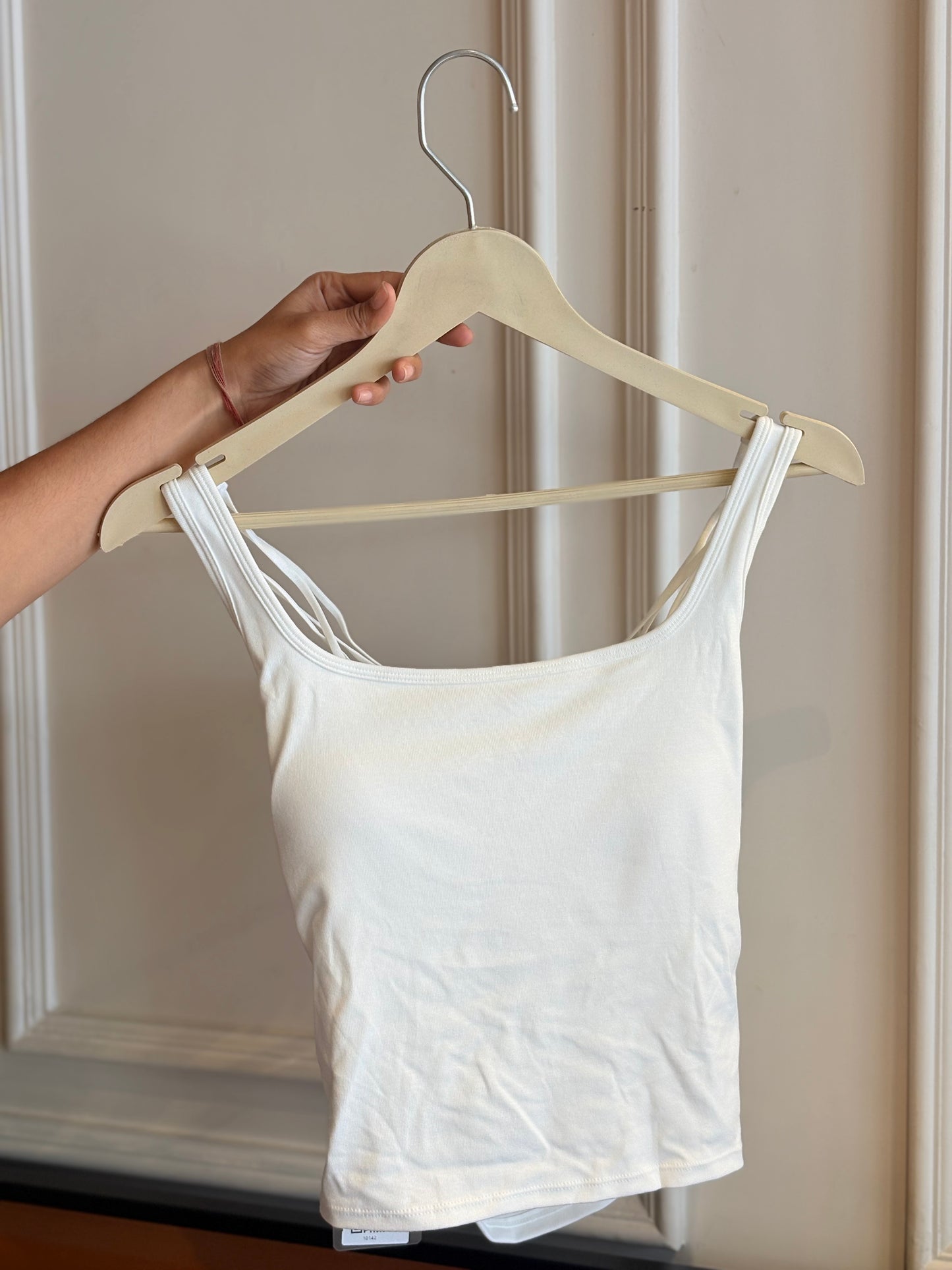 Paded Cross Backless Tank Top