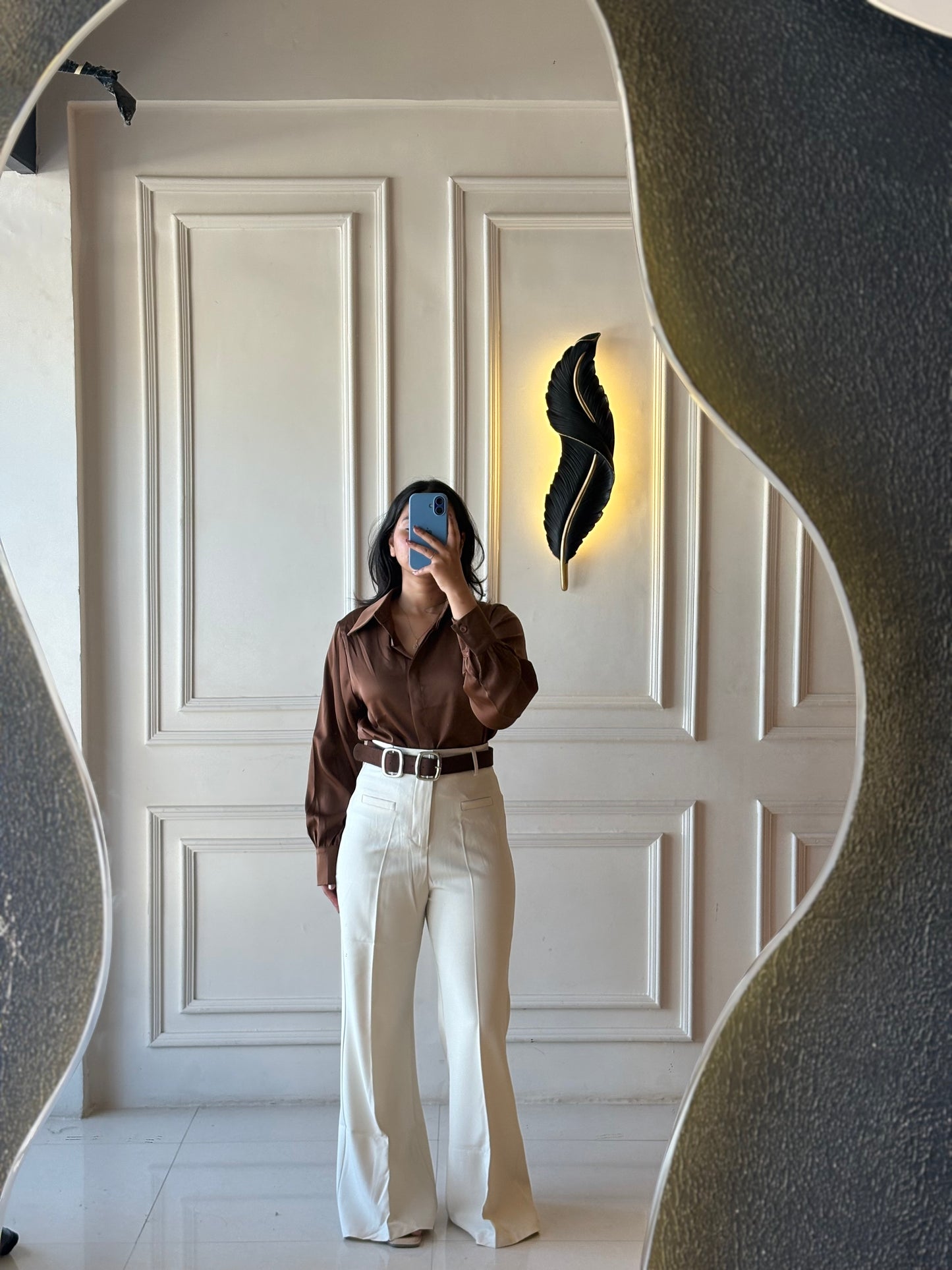 Belted Tailored Trouser