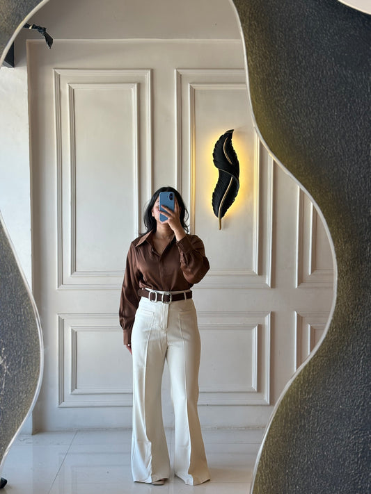 Belted Tailored Trouser