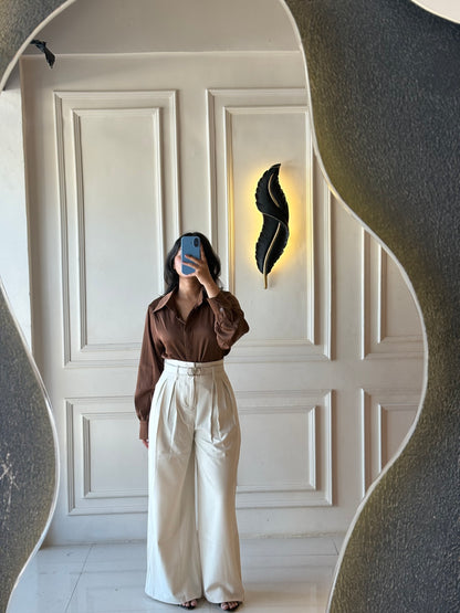 Wide Leg Korean Trouser