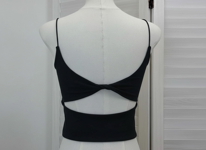 Paded Twist Back Cami Top