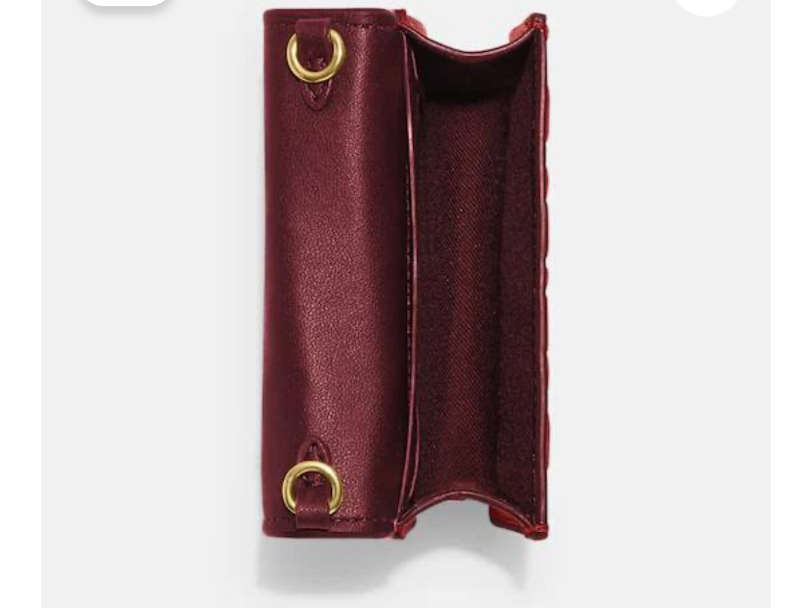 Red mini sling wallet