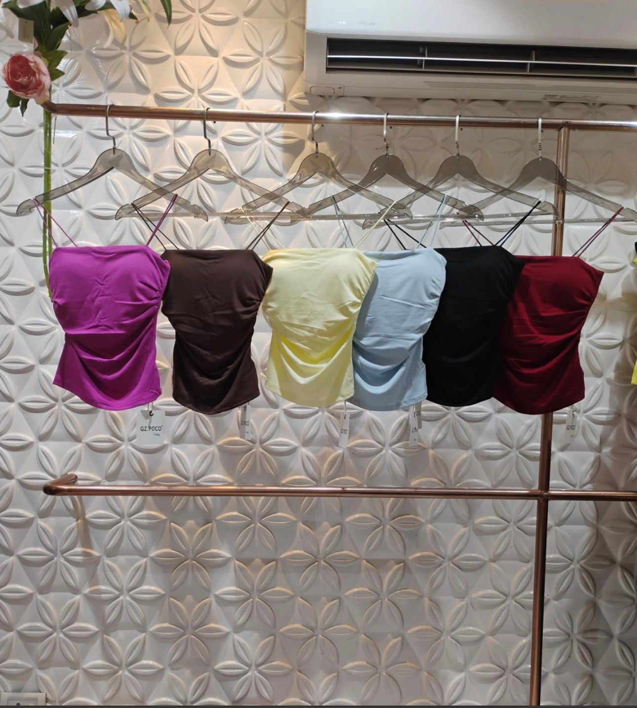 Ruched Paded Cami Top