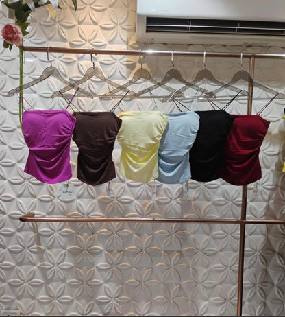 Ruched Paded Cami Top