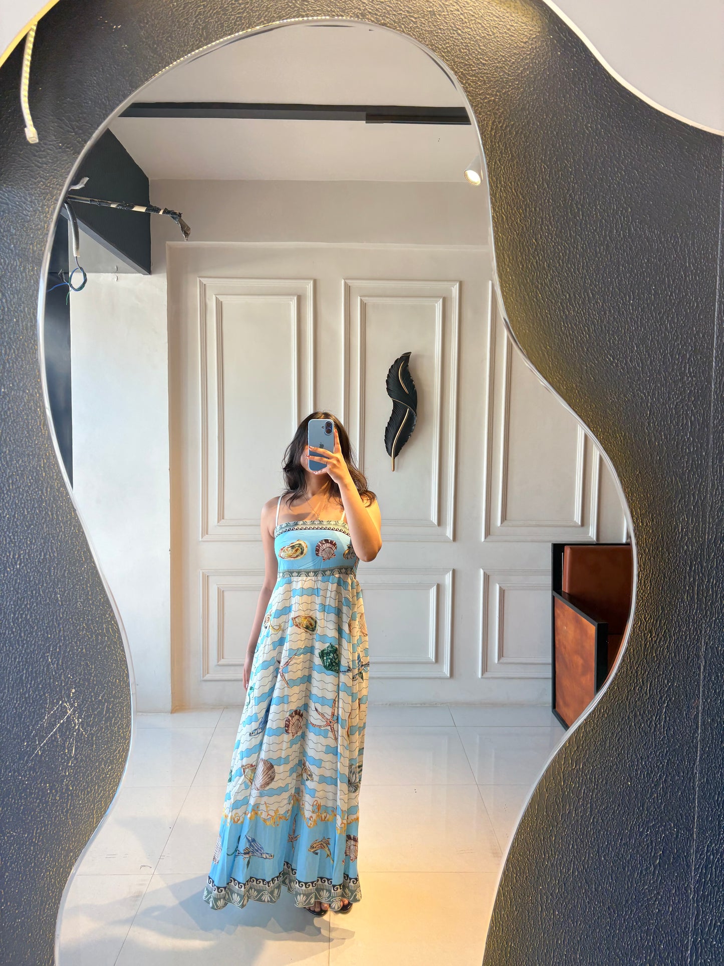 Shell Printed Maxi Dress