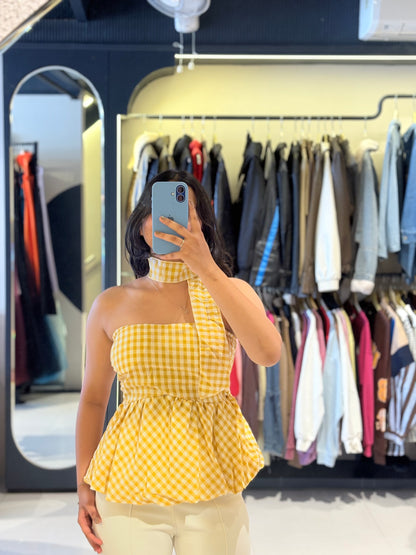 Gingham Tube Top