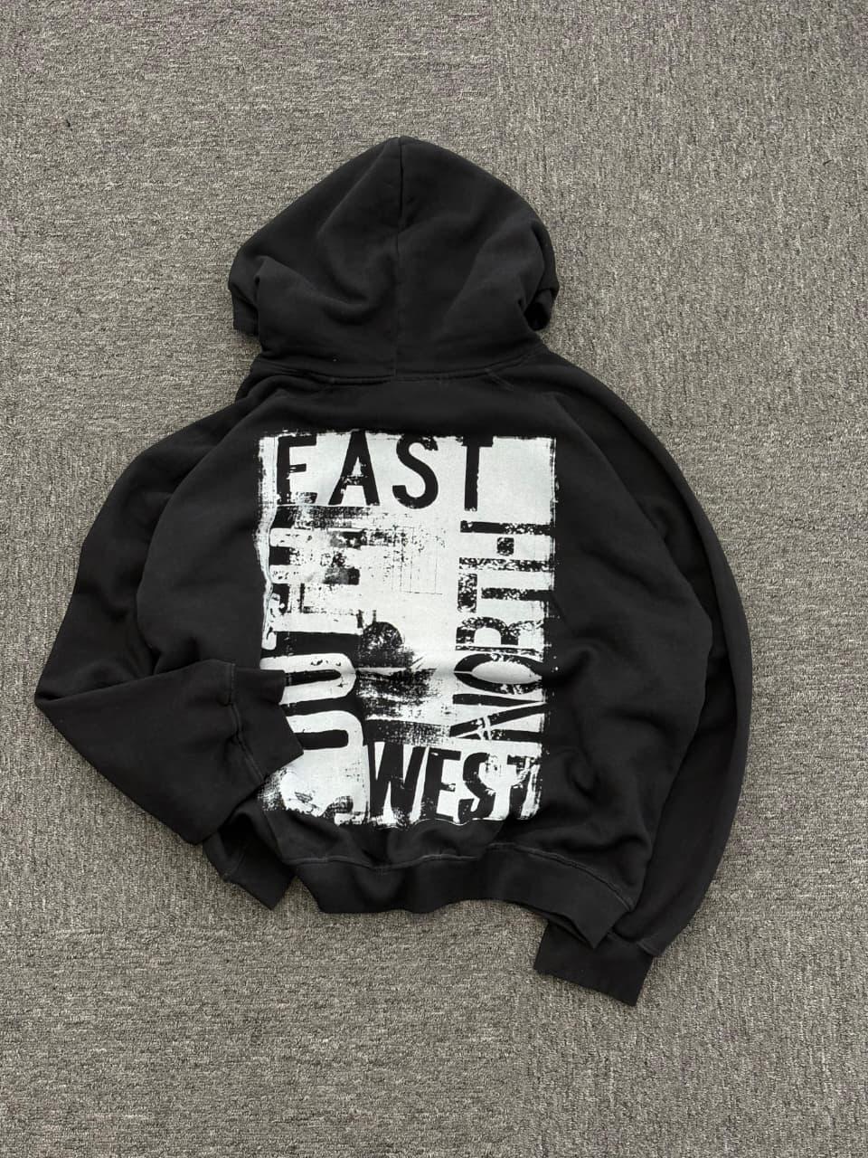 Acid wash unisex hoodie