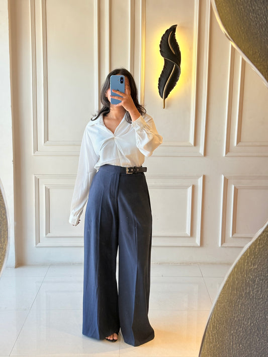 Belted Tailored Trouser