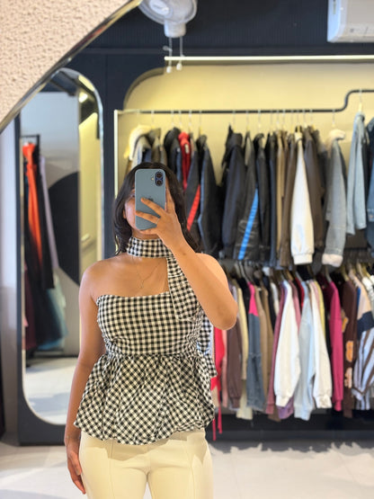 Gingham Tube Top