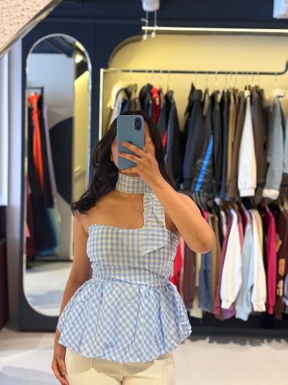 Gingham Tube Top
