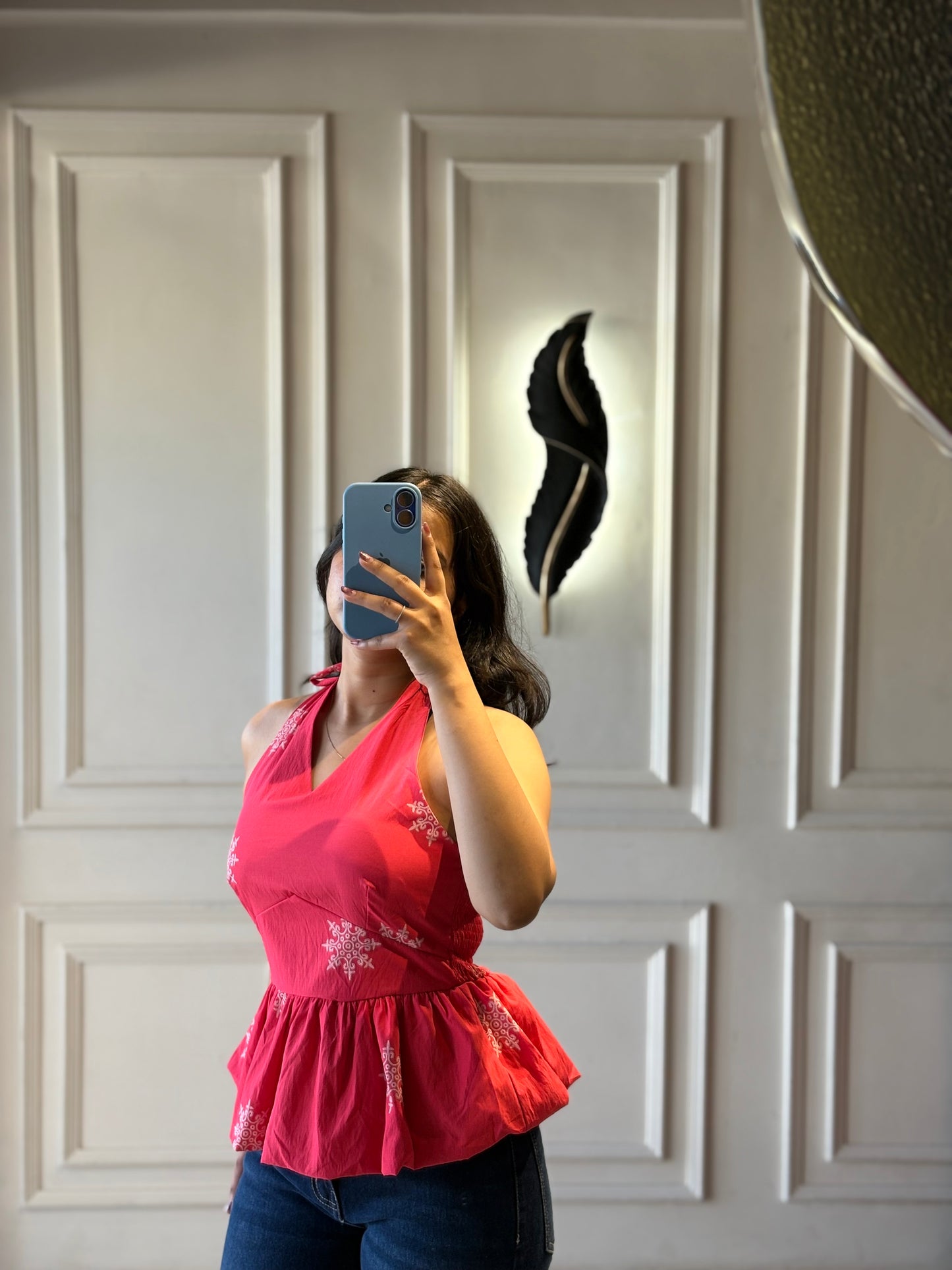 Hot Pink Halter Neck Top