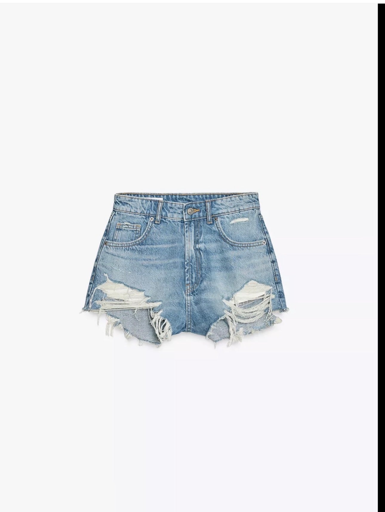 Z@ra ripped mini shorts