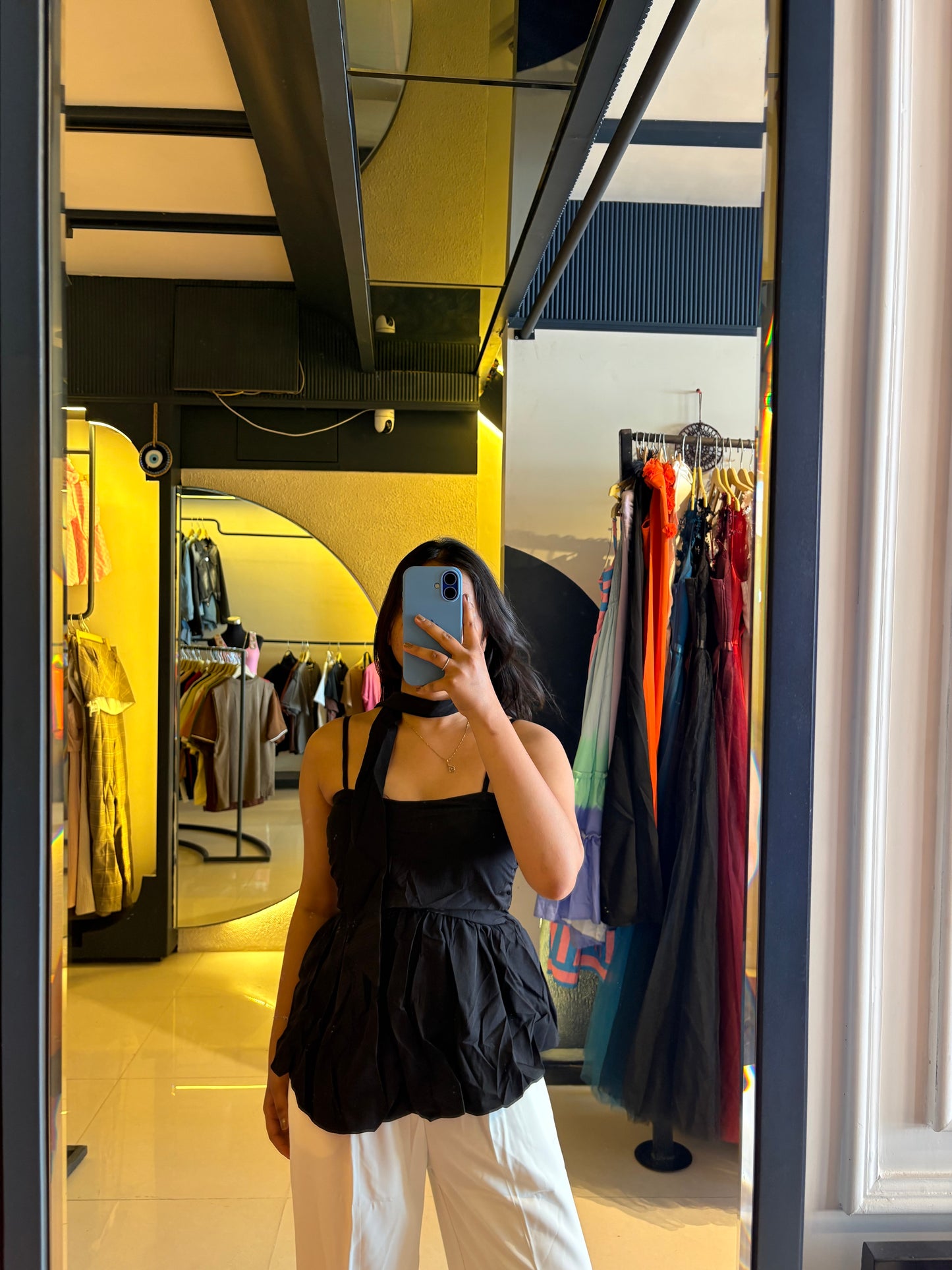 Tie-Neck Paded Cami Top