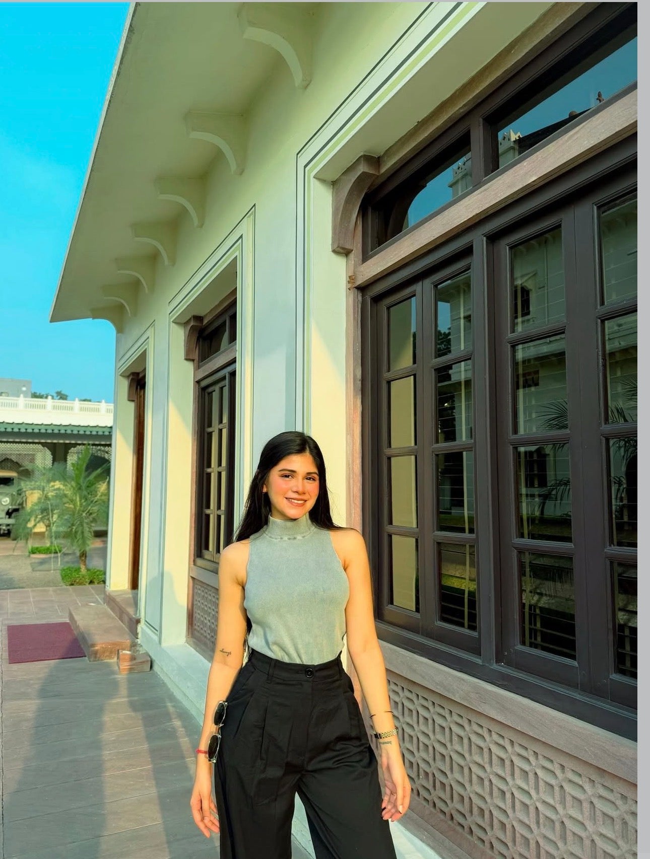 Monki high waisted trouser