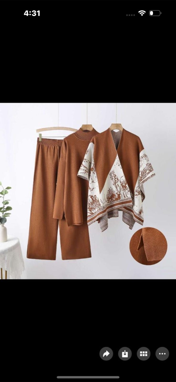 Three pc premium shrug coord set