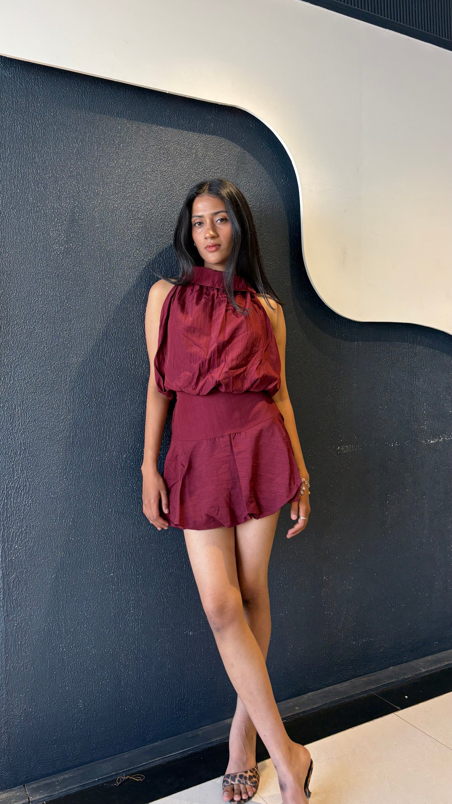 Balloon Top & Skirt Coord Set