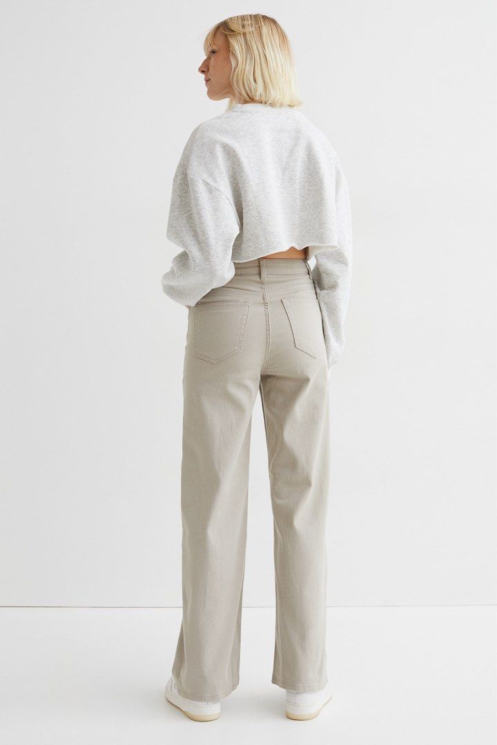 HM beige wide leg