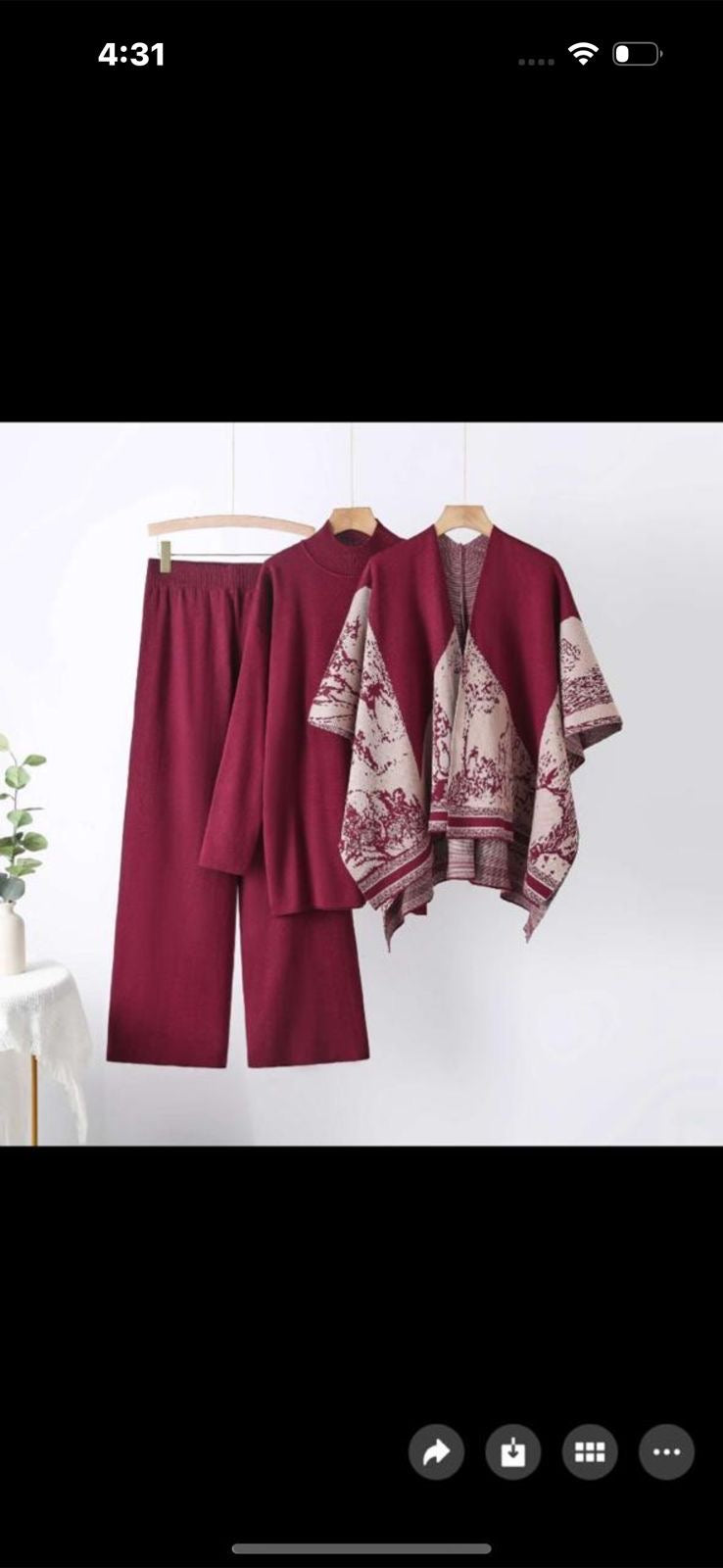 Three pc premium shrug coord set