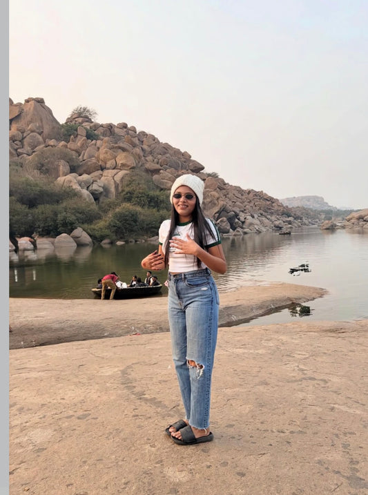 Mom fit high waist ripped denim