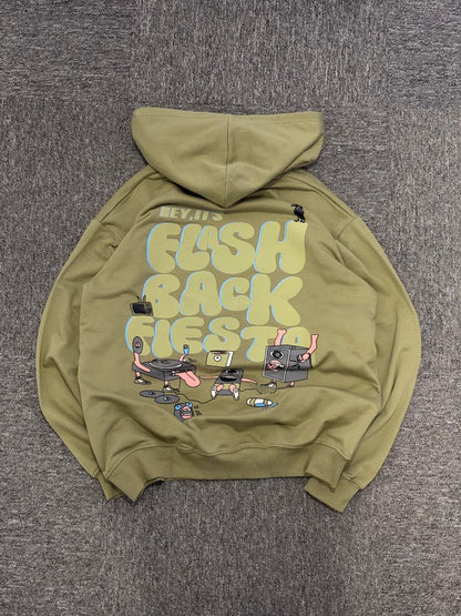 Dusty green unisex hoodie