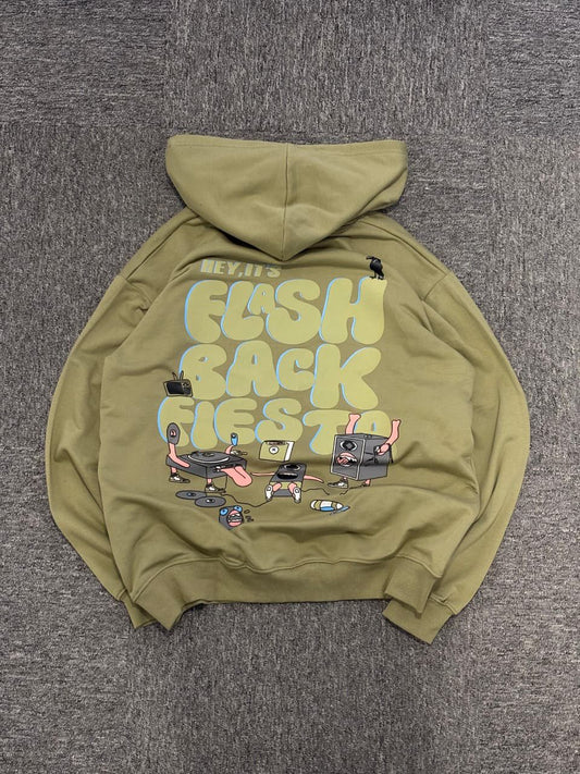 Dusty green unisex hoodie