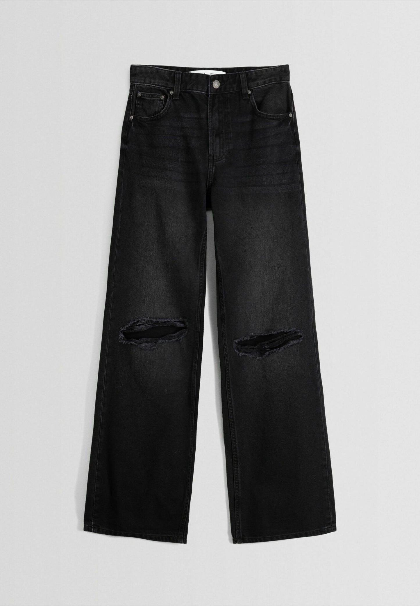 Bershka ripped wide leg