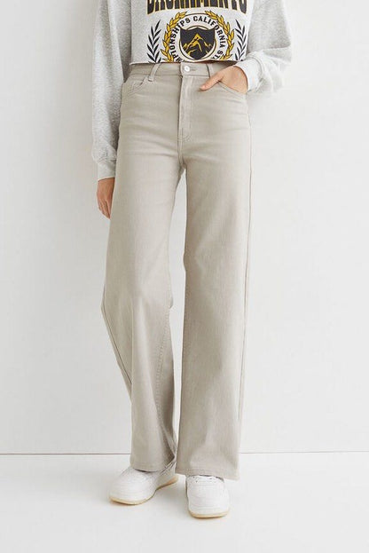 HM beige wide leg