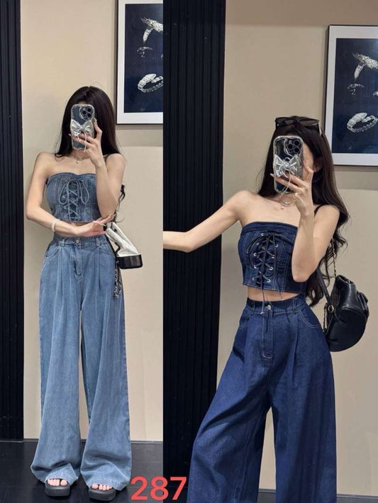 Denim Tube Coord Set